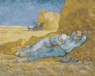 Noon, eller The Siesta, etter Millet, 1890